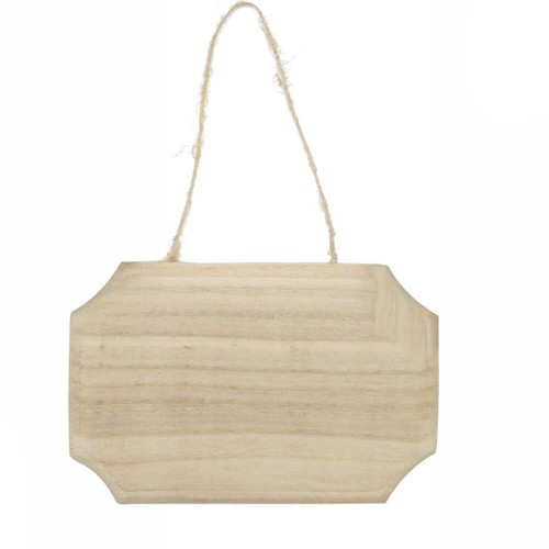 Targhetta legno rettangolare - 2,