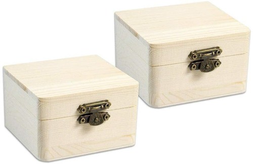 Set scatole legno - legno, decoupage