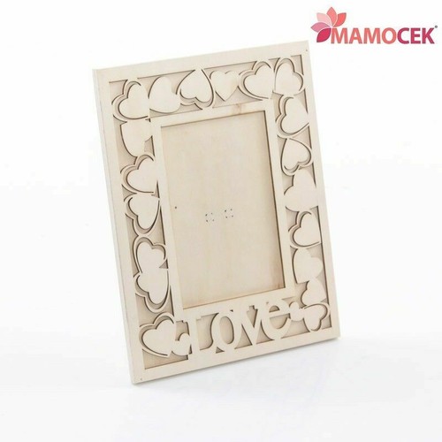 Cornice portafoto legno cuori - cornice,