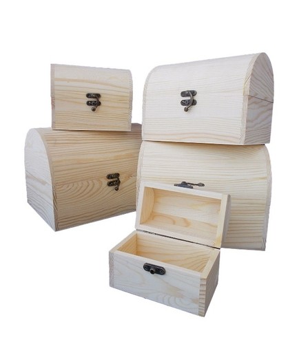 Scatole legno bauletto - scatole,